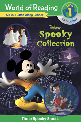 World of Reading: Disney s Spooky Collection 3-In-1 Listen-Along Reader-Level 1 Reader: 3 Scary Stories with CD! Online Hot Sale